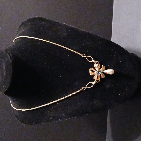 vandell Jewelry - Vandell vintage floral gold necklace 1/20